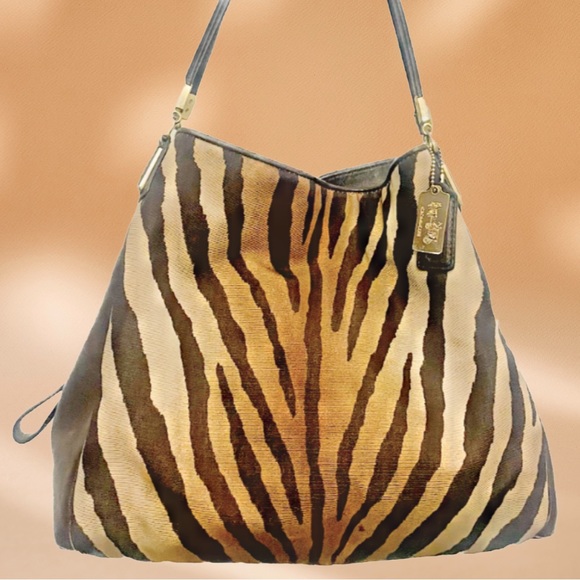 Coach Handbags - COACH MADISON ZEBRA PRINT PHOEBE
SHOULDER BAG STYLE #F26636